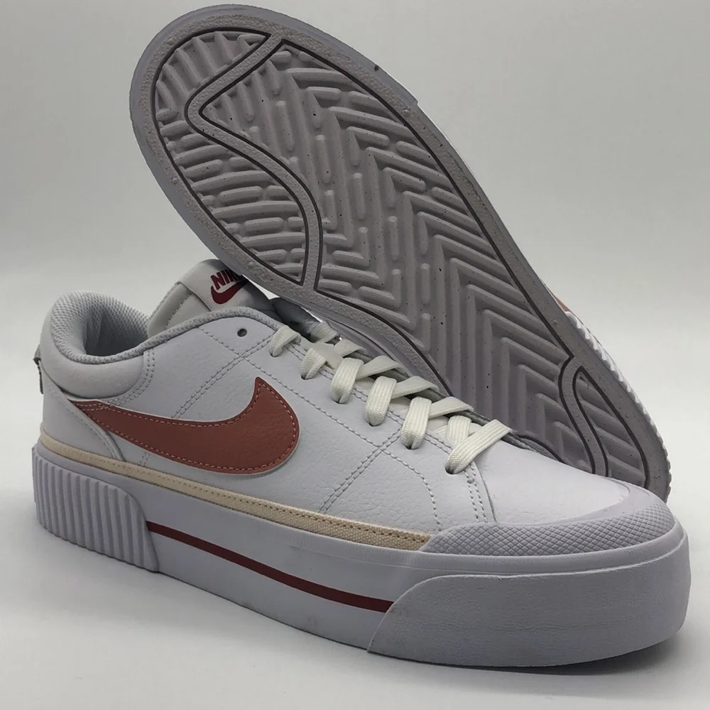 New Nike Court Legacy Lift Women’s Shoes FQ8782-100 White Multicolor - Picture 1 of 5